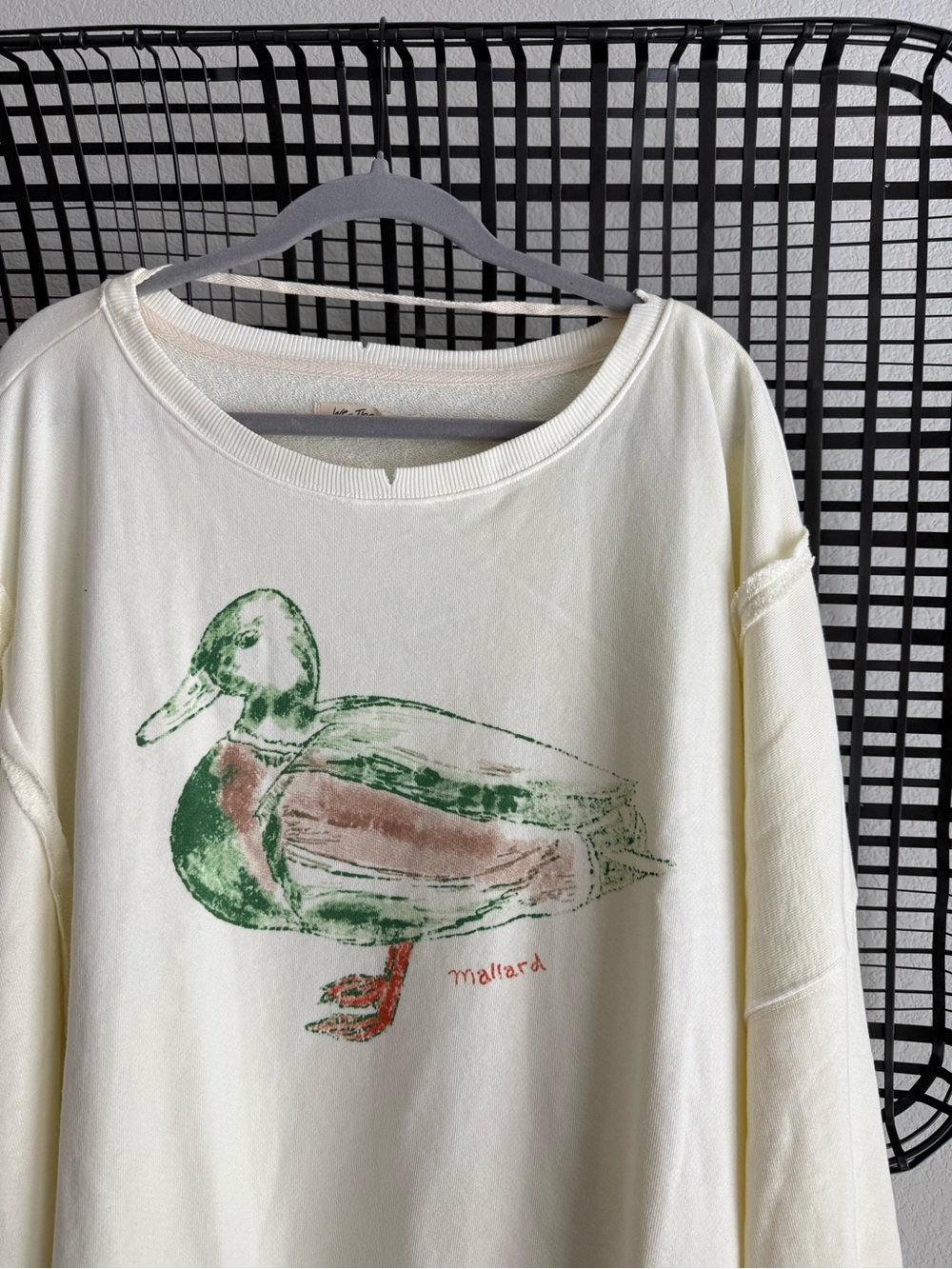 Free people We The Free Graphic Camden Pullover mallard duck - Picture 2 of 5